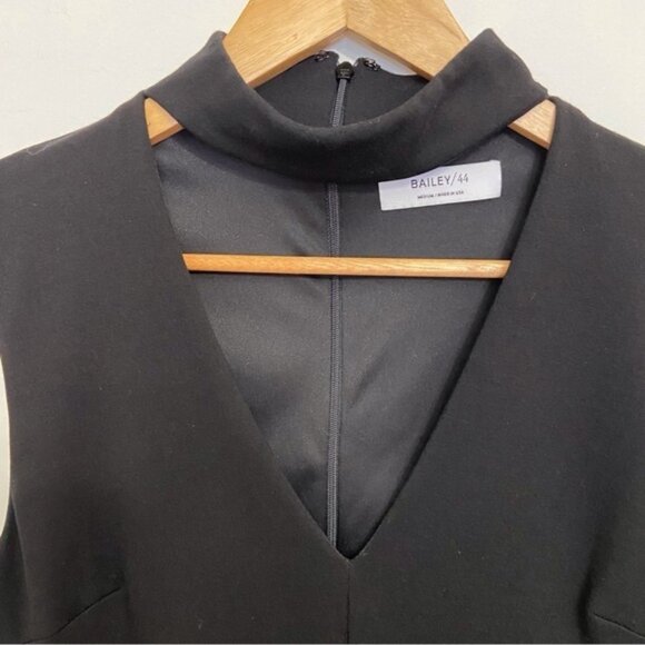 BAILEY 44 black dress cut out open neck sexy contemporary classic quality stretc - Picture 6 of 15